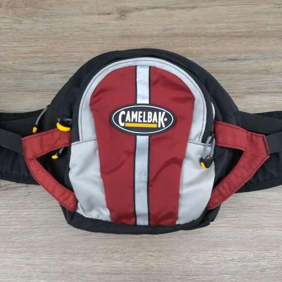 CAMELBAK Waist Lumbar Fanny Bag Red Silver NO BLADDER Hiking Camping Outdoors - Picture 1 of 12